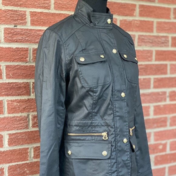 Tommy Hilfiger Dark Olive Utility Jacket w/ Gold Hardware | Women’s Small - Picture 4 of 14